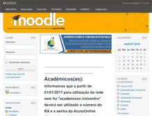 Tablet Screenshot of moodle.unicentro.br